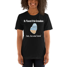 Load image into Gallery viewer, Sun, Sea and Sand Unisex t-shirt (w)