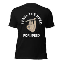 Load image into Gallery viewer, Sloth's Need For Speed Unisex t-shirt