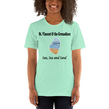 Load image into Gallery viewer, St. Vincent and the Grenadines t-shirt - Sea, Sun and Sand Unisex (b)