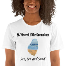 Load image into Gallery viewer, St. Vincent and the Grenadines t-shirt - Sea, Sun and Sand Unisex (b)