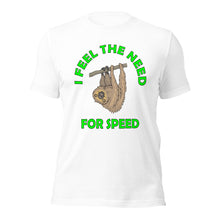 Load image into Gallery viewer, Sloth's Need For Speed Unisex t-shirt (G)