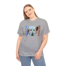 Load image into Gallery viewer, Sorry, Not Sorry Heterochromia Dog Unisex Heavy Cotton Tee
