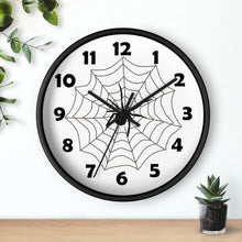 Load image into Gallery viewer, Spider in a Web Wall Clock
