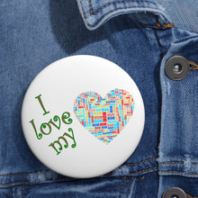 Load image into Gallery viewer, “I Love My Mom” Multicolor Heart Pin – A Bright Tribute to Every Mom
