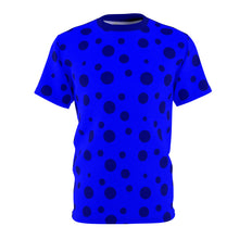 Load image into Gallery viewer, Dark Blue Spotted Blue Unisex Tee
