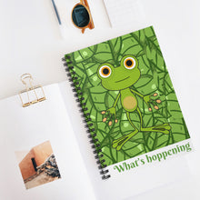 Load image into Gallery viewer, What&#39;s Hoppening, Spiral Lined Notebook
