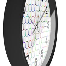 Load image into Gallery viewer, Colorful Hexagon Wall Clock, Geometric Shapes Wall Clock, Snake Skin Clock
