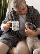 Load image into Gallery viewer, Colorful Paw Print Coffee Mug – 11oz Ceramic Cup for Dog &amp; Cat Lovers | Microwave &amp; Dishwasher Safe
