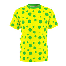 Load image into Gallery viewer, Green Spotted Yellow Unisex Tee
