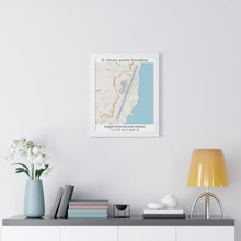 Load image into Gallery viewer, St. Vincent and the Grenadines Argyle International Airport Map Framed Print Poster, City Map Print Poster. Airport Map Print Poster, Road Map Print Poster, Framed Vertical Poster
