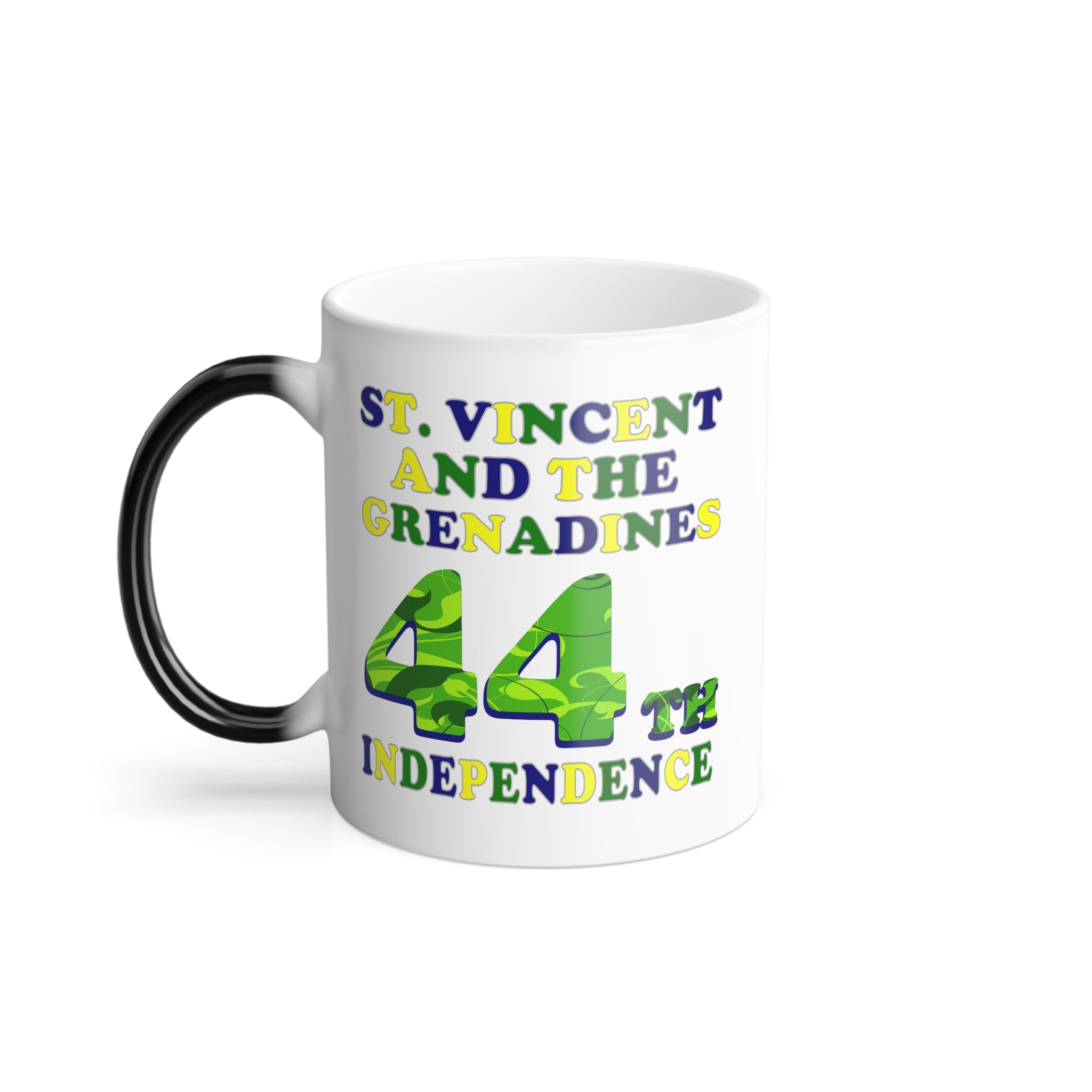 St. Vincent and the Grenadines 44th independence color changing mug