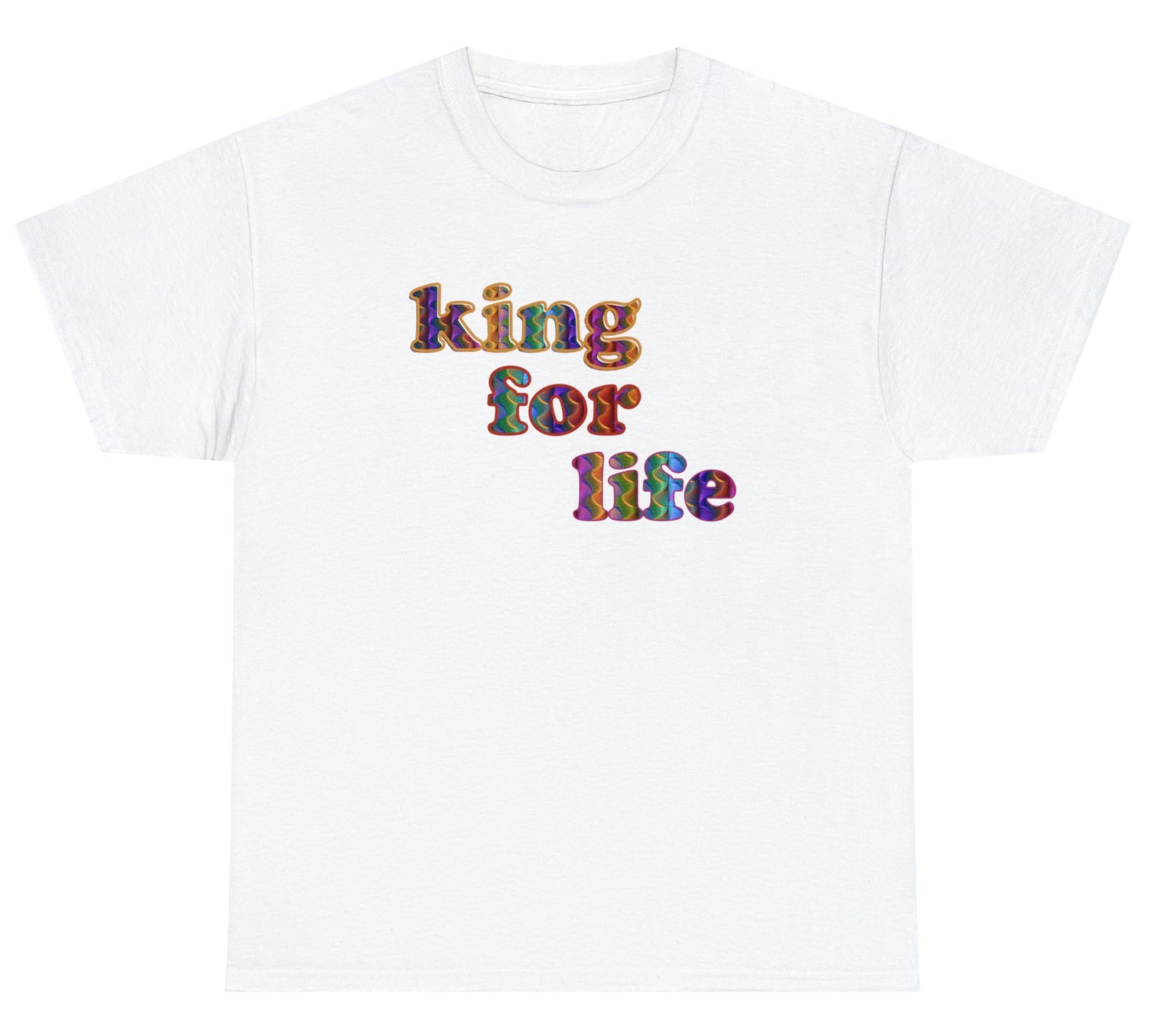 King For Life Unisex Heavy Cotton Tee, Empowerment T-shirt, Sassy T-shirt, Dad Gift, Father's Day Gift, Boss Shirt, King Shirt