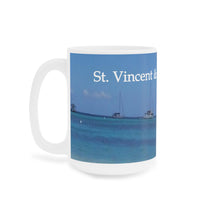 Load image into Gallery viewer, St. Vincent and the Grenadines Boats in the Distance Ceramic Mugs (11oz\15oz)
