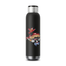 Load image into Gallery viewer, 22oz Bluetooth copper vacuum audio water bottle with a happy pirate design
