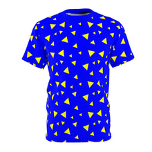 Load image into Gallery viewer, Triangle Dotted Blue Unisex Tee
