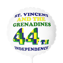 Load image into Gallery viewer, round St. Vincent and the Grenadines independence 11 inch balloon
