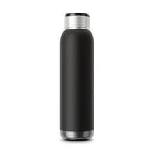 Load image into Gallery viewer, Soundwave Copper Vacuum Audio Bottle 22oz - Hydrate, 2 in 1 Water Bottle, Bluetooth Speaker Bottle, Black Portable
