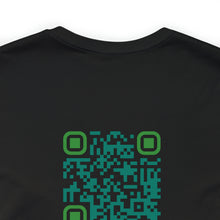 Load image into Gallery viewer, Compassion is Soul Food Unisex Jersey Short Sleeve Tee, QR Code T-shirt, Hidden Message t-shirt, Positive T-shirt, Empowering T-shirt, Uplifting Message T-shirt
