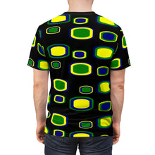 Load image into Gallery viewer, St. Vincent and the Grenadines Cubes Unisex Cut &amp; Sew Tee (AOP), St. Vincent and the Grenadines National Colors,  St. Vincent and Grenadines Independence Shirt
