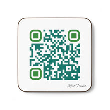 Load image into Gallery viewer, Single QR Code Hardboard Back Coaster - A Real Friend Wouldn&#39;t Hurt You
