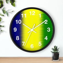 Load image into Gallery viewer, National Colors St. Vincent and the Grenadines Wall Clock
