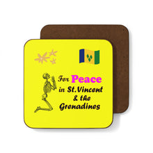 Load image into Gallery viewer, St. Vincent and the Grenadines Praying For Peace - 1 piece Hardboard Back Coaster
