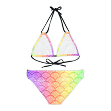 Load image into Gallery viewer, Mermaid Scales Strappy Bikini Set
