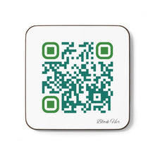 Load image into Gallery viewer, Single QR Code Hardboard Back 1 piece Coaster - Block Her On Everything

