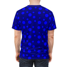 Load image into Gallery viewer, Blue Spotted Dark Blue Unisex Tee

