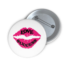 Load image into Gallery viewer, Love and Success Kiss Pin – Pink Lips Good-Vibes Charm
