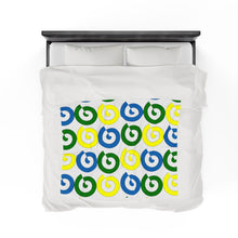 Load image into Gallery viewer, St. Vincent and the Grenadines Independence Spirals Velveteen Plush Blanket
