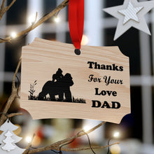 Load image into Gallery viewer, Plywood Ornaments Thanks For Your Love Dad - Gorilla, Car Charm
