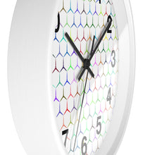 Load image into Gallery viewer, Colorful Hexagon Wall Clock, Geometric Shapes Wall Clock, Snake Skin Clock
