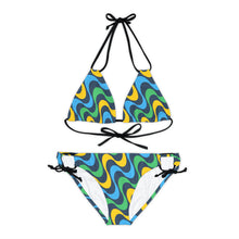 Load image into Gallery viewer, Vincy National Colored Squiggle Bikini Set
