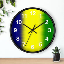 Load image into Gallery viewer, National Colors St. Vincent and the Grenadines Wall Clock
