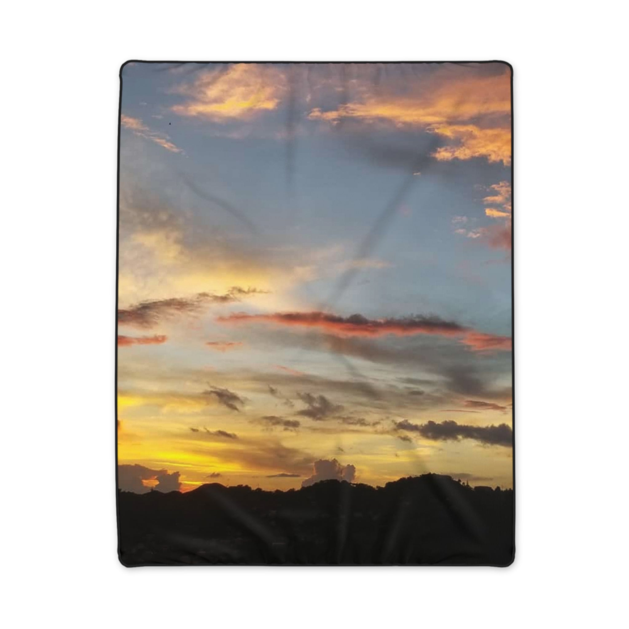St. Vincent and the Grenadines Polyester Blanket - Kingstown Sunset