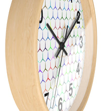 Load image into Gallery viewer, Colorful Hexagon Wall Clock, Geometric Shapes Wall Clock, Snake Skin Clock
