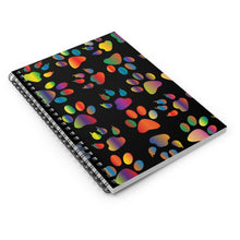 Load image into Gallery viewer, Paws and Claws Spiral Lined Notebook
