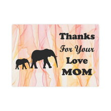 Load image into Gallery viewer, Elephant Canvas Photo Tile - Thanks For Your Love Mom
