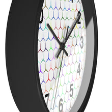 Load image into Gallery viewer, Colorful Hexagon Wall Clock, Geometric Shapes Wall Clock, Snake Skin Clock
