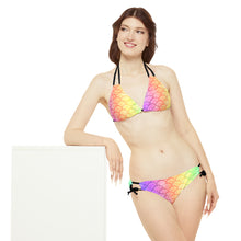 Load image into Gallery viewer, Mermaid Scales Strappy Bikini Set
