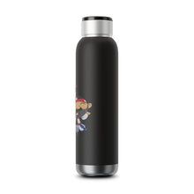 Load image into Gallery viewer, Soundwave Copper Vacuum Audio Bottle 22oz - Happy Pirate, 2 in 1 Water Bottle, Bluetooth Speaker Bottle, Black Portable

