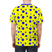 Load image into Gallery viewer, Yellow Unisex Tee With Lighter Blue Spots
