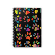 Load image into Gallery viewer, Paws and Claws Spiral Lined Notebook
