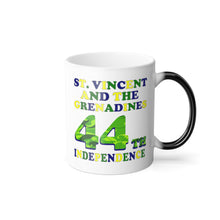 Load image into Gallery viewer, St. Vincent and the Grenadines 44th Independence - Color Changing Magic Mug, Independence Day Mug, Color Morphing Mug, 110z
