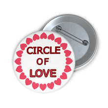 Load image into Gallery viewer, Circle of Love Pin – Pink Heart Ring Friendship &amp; Affection Badge
