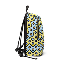 Load image into Gallery viewer, Unisex Fabric Backpack Zigzag Circles
