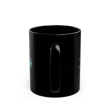 Load image into Gallery viewer, F Alphabet 11oz Mug, Initial Letter  Mug, Self-affirming Mug, Mental Health Black Coffee Mug, Motivation Mug
