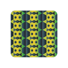 Load image into Gallery viewer, St. Vincent and the Grenadines National Colors Drink Coasters, Hexagon Pattern Set of 50 or 100, Gift Coasters, Barware, Party Supplies
