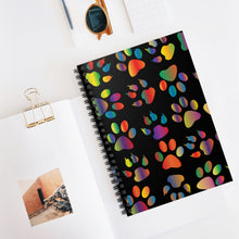 Load image into Gallery viewer, Paws and Claws Spiral Lined Notebook
